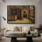 The Old Inn 'Het Loodshuis' in Antwerp, 1877 - Floater Framed Canvas Print