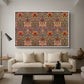 Snakeshead - Red/Cumin, c. 1876 - Floater Framed Canvas Print