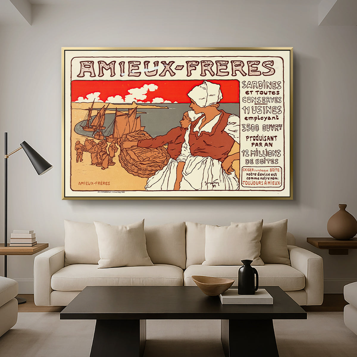 Amieux-Frères (Advertising Poster), 1899 - Floater Framed Canvas Print