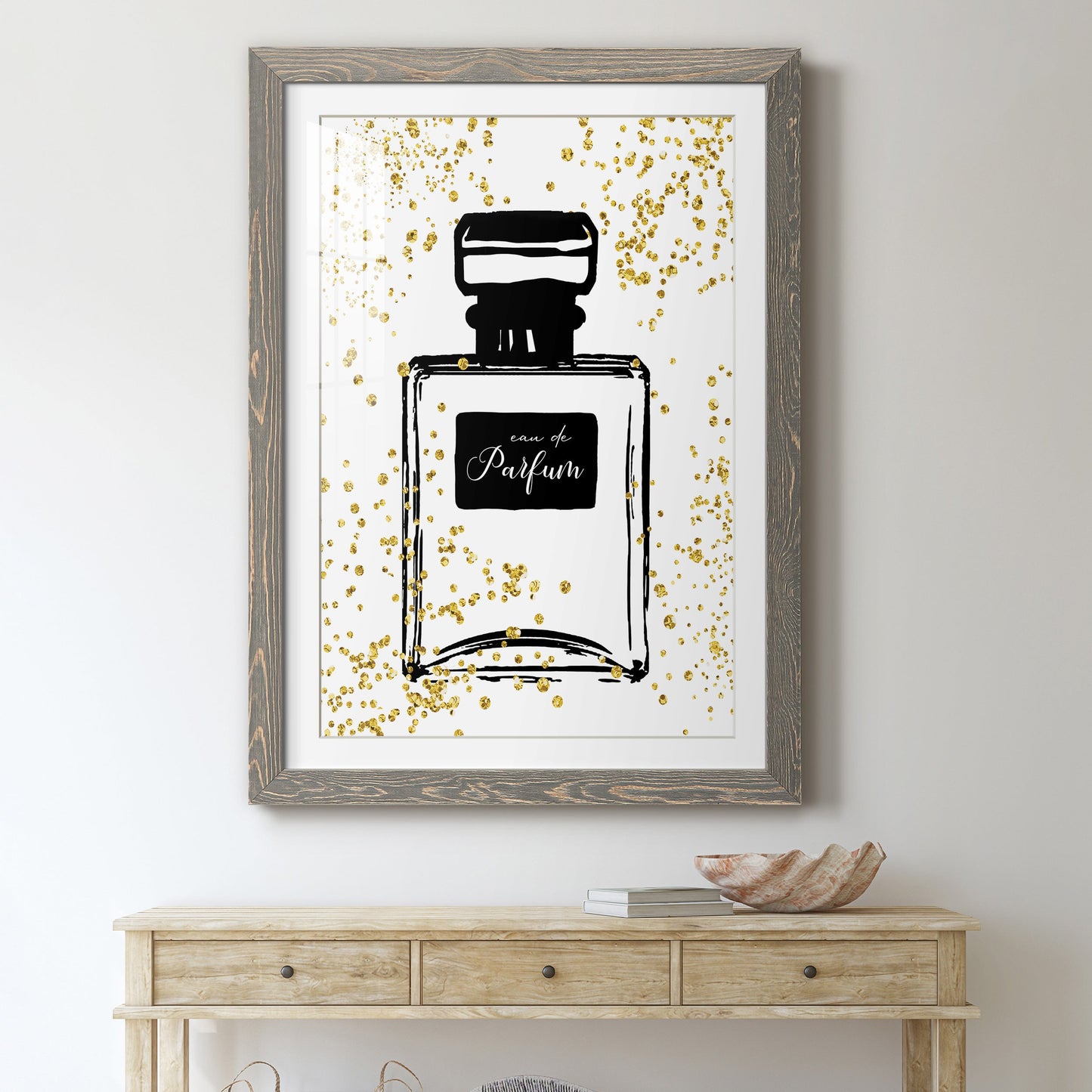 Glitter Perfume II - Premium Framed Print - Distressed Barnwood Frame - Ready to Hang