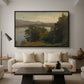 View of the Mondsee, 1870 - Floater Framed Canvas Print