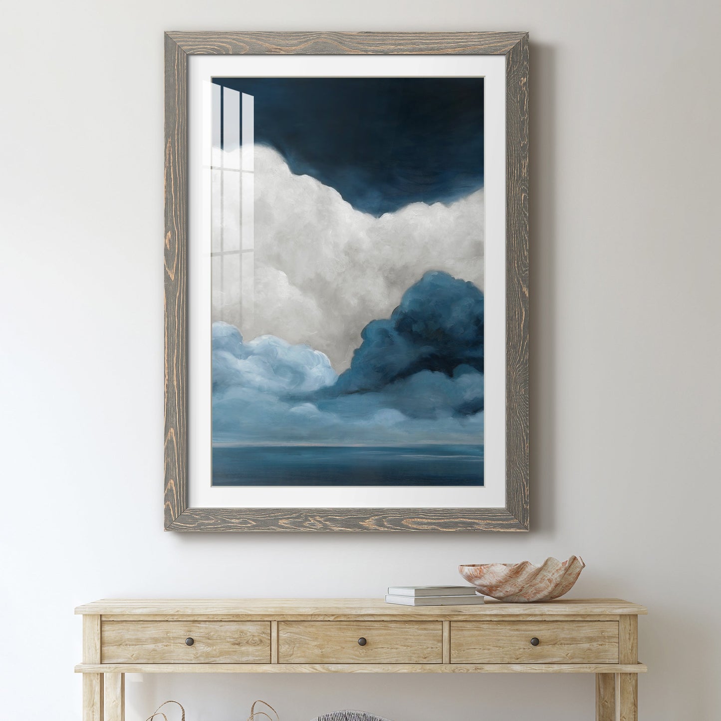 Nature's Drama I - Premium Framed Print - Distressed Barnwood Frame - Ready to Hang