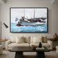 Taking on Wet Provisions, 1903 - Floater Framed Canvas Print
