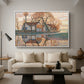 Farm near Duivendrecht, c. 1916 - Floater Framed Canvas Print