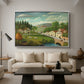 Pastoral Landscape with Stream, Fisherman and Strollers, 1875-1880 - Floater Framed Canvas Print