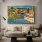 Study for Autumn Landscape with Boats, 1908 - Floater Framed Canvas Print