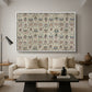 Long Cushion Cover (Printed Textile), c. 1600 - Floater Framed Canvas Print
