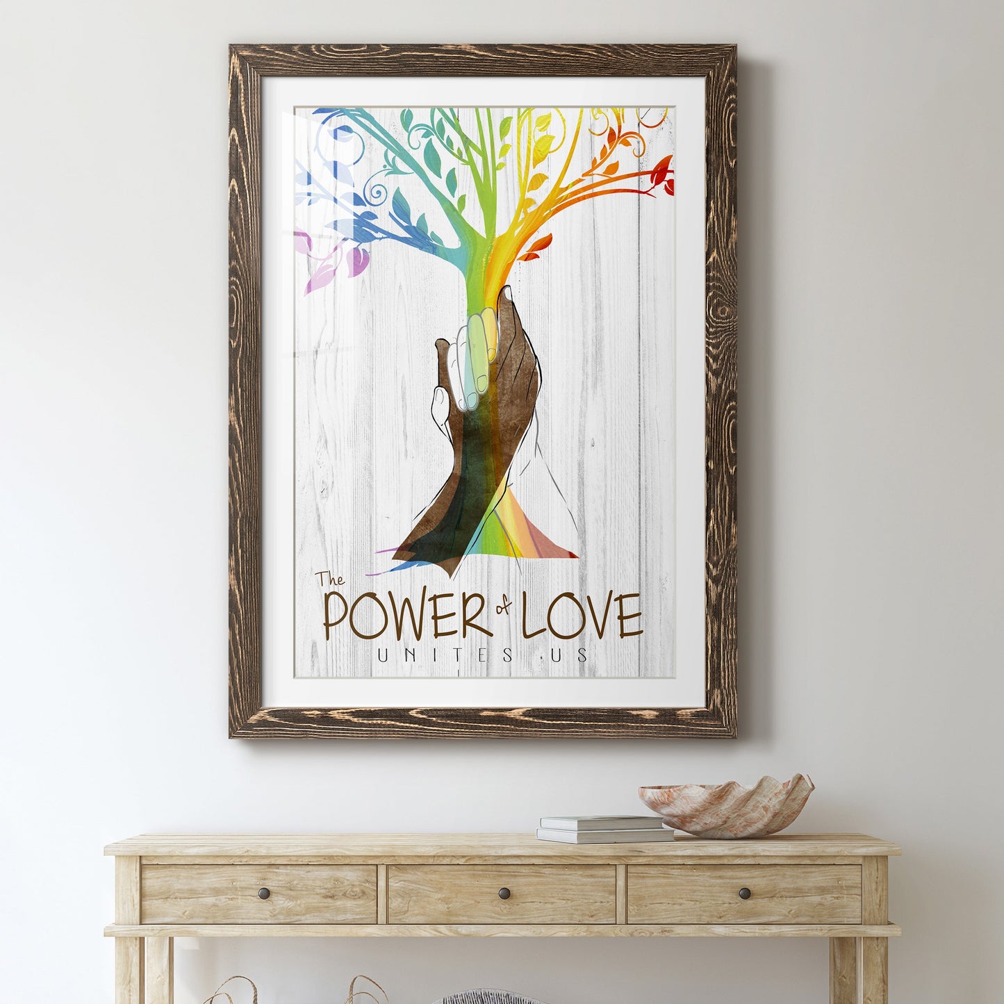 Power of Love - Premium Framed Print - Distressed Barnwood Frame - Ready to Hang