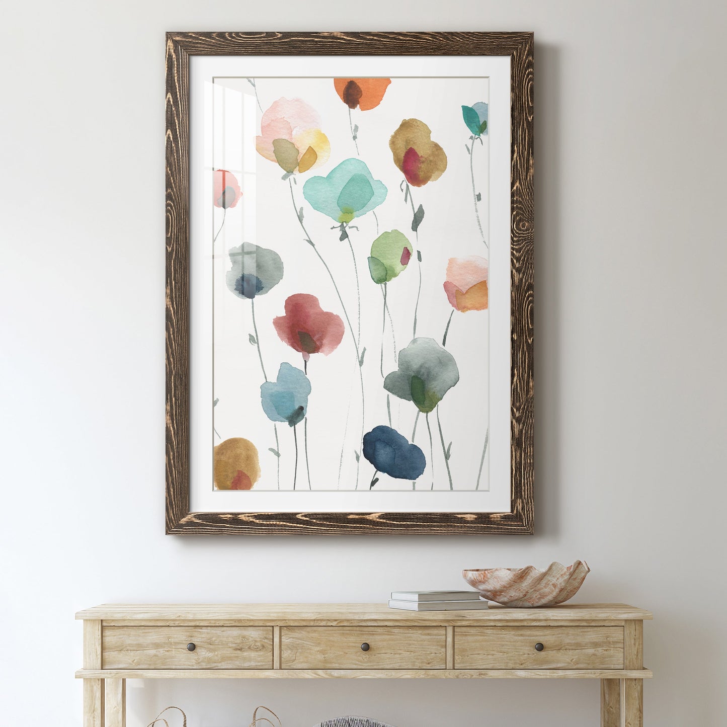 Lollipop Garden I - Premium Framed Print - Distressed Barnwood Frame - Ready to Hang