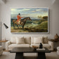 John Levett Hunting at Wychnor, Staffordshire, 1818 - Floater Framed Canvas Print