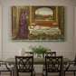 Canvas art print featuring a solitary figure standing in interior space with contemplative expression, showcased as a statement wall artwork
