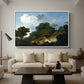 Landscape with Shepherds and Flock of Sheep, c. 1763-1765 - Floater Framed Canvas Print