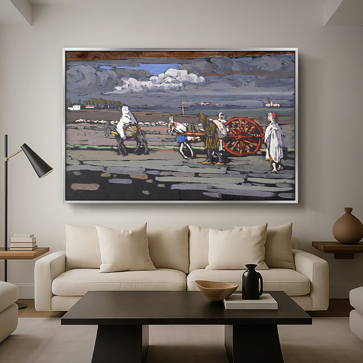Country Road (Landstrasse), 1905 - Floater Framed Canvas Print
