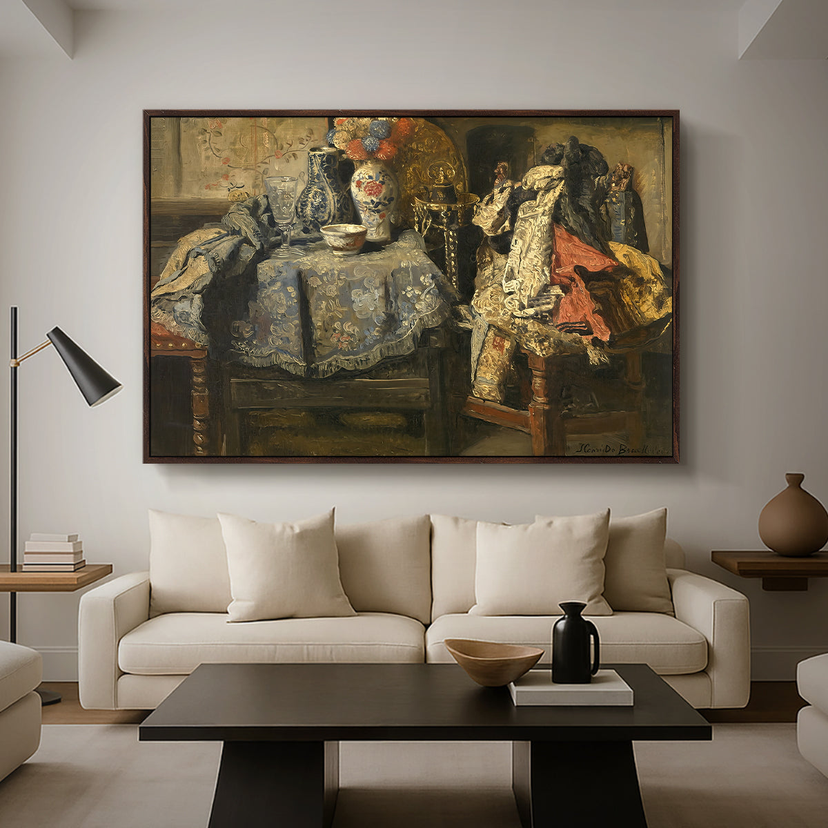 Still Life Requisites, 1885 - Floater Framed Canvas Print