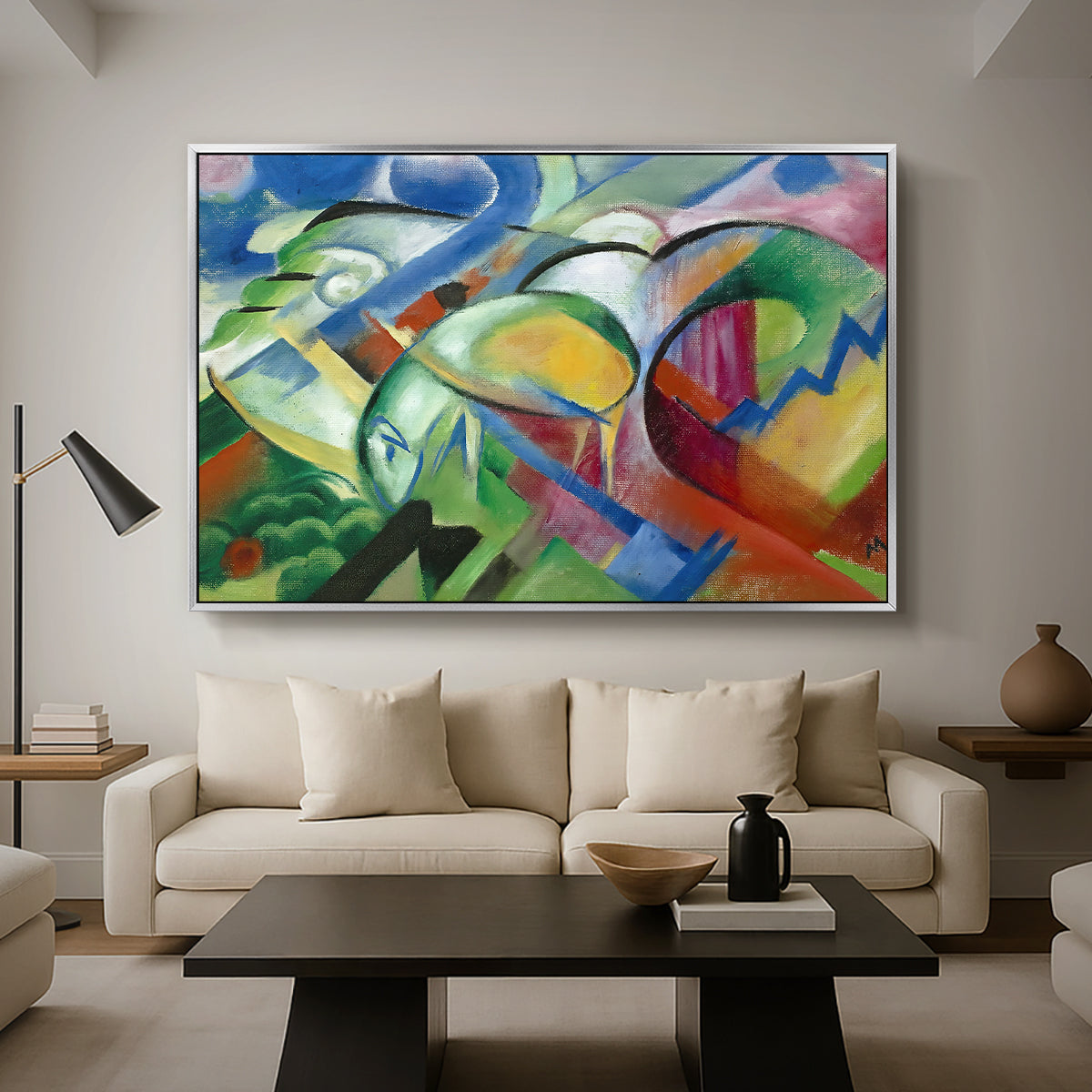 The Sheep, c. 1913-1914 - Floater Framed Canvas Print