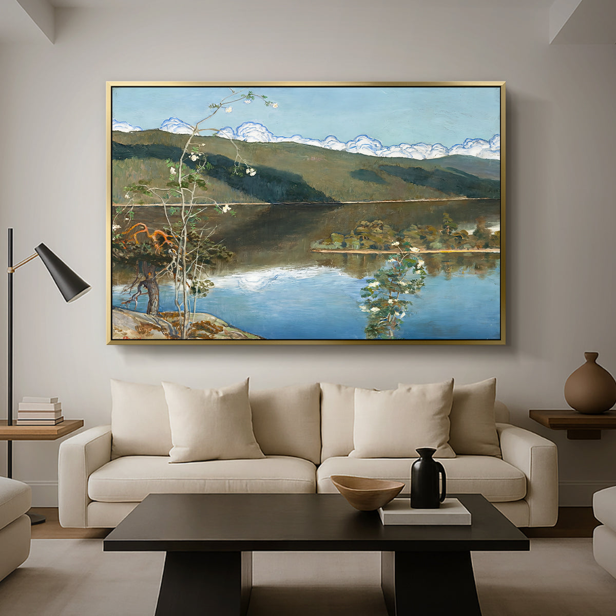 Thunderclouds on the Horizon, 1897 - Floater Framed Canvas Print