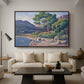 Bathers in Saint-Tropez, c. 1909 - Floater Framed Canvas Print