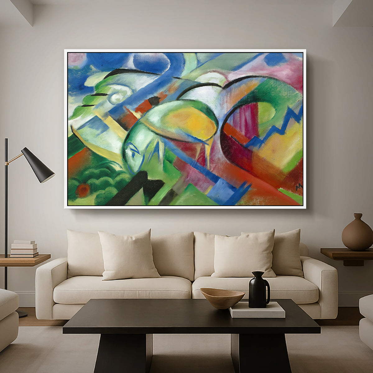 The Sheep, c. 1913-1914 - Floater Framed Canvas Print