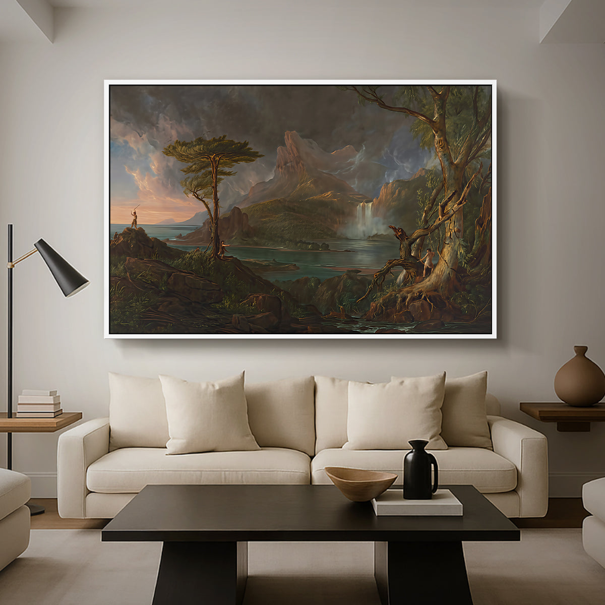 A Wild Scene, 1831-1832 - Floater Framed Canvas Print