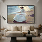 Clotilde on the Beach, 1904 - Floater Framed Canvas Print