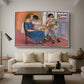 Domino Players, 1921 - Floater Framed Canvas Print