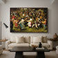 The Wedding Dance, c. 1566 - Floater Framed Canvas Print