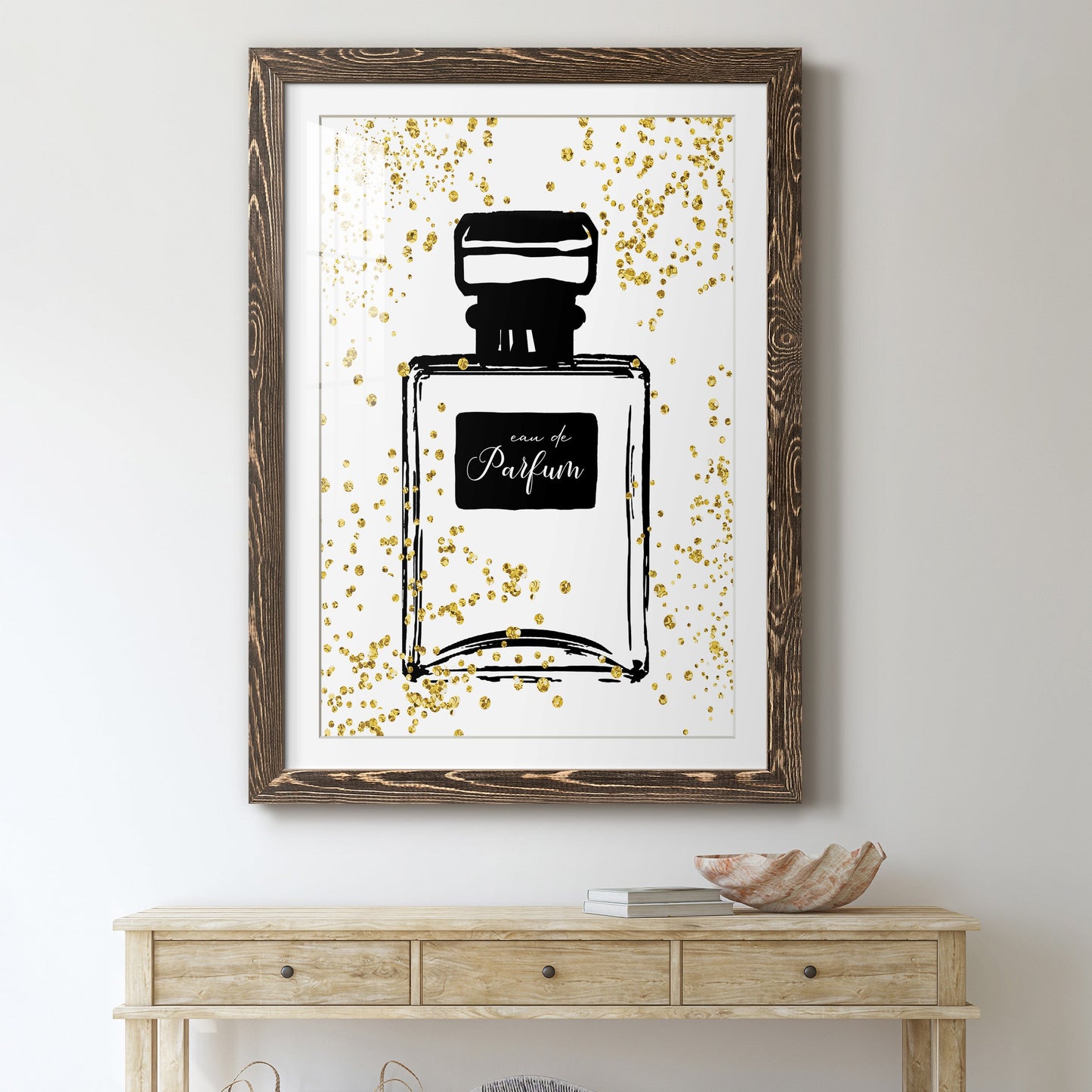 Glitter Perfume II - Premium Framed Print - Distressed Barnwood Frame - Ready to Hang