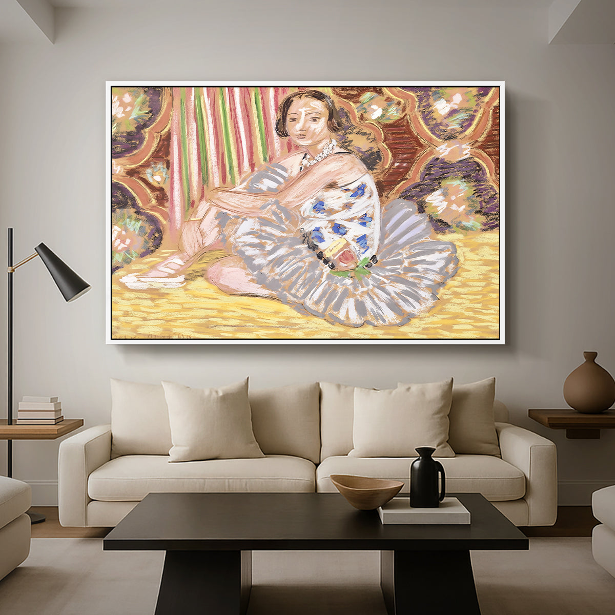 The Dancer (La danseuse), c. 1927 - Floater Framed Canvas Print