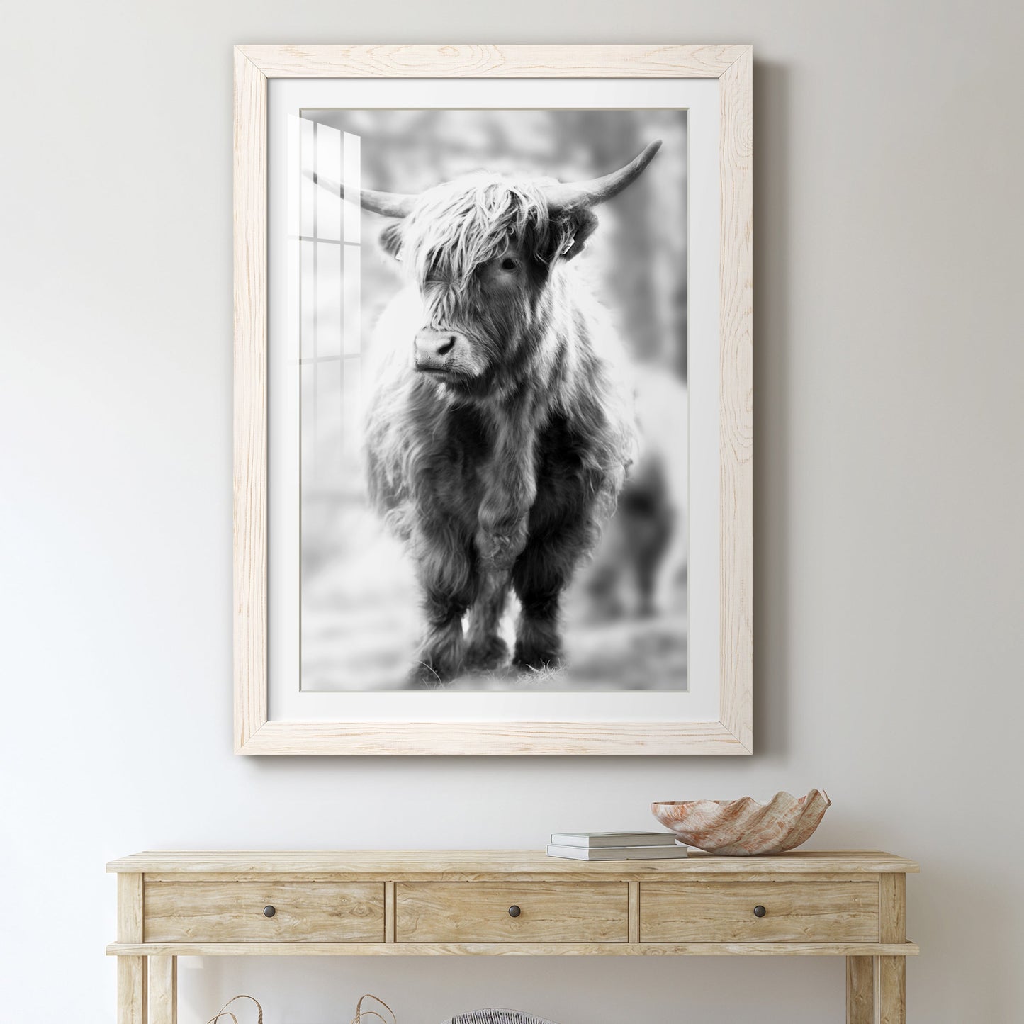 Yorkshire Highland - Premium Framed Print - Distressed Barnwood Frame - Ready to Hang