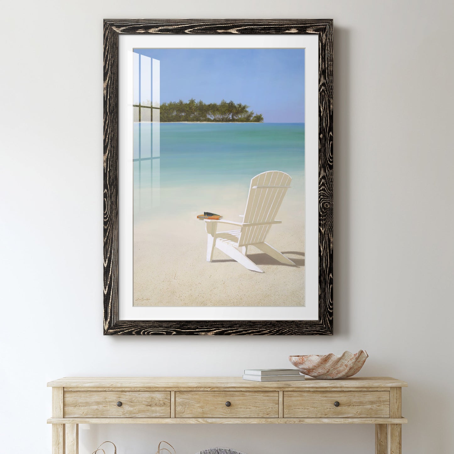 Beachfront Property - Premium Framed Print - Distressed Barnwood Frame - Ready to Hang