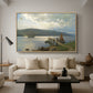 The Jetty at Feste near Moss, 1898 - Floater Framed Canvas Print