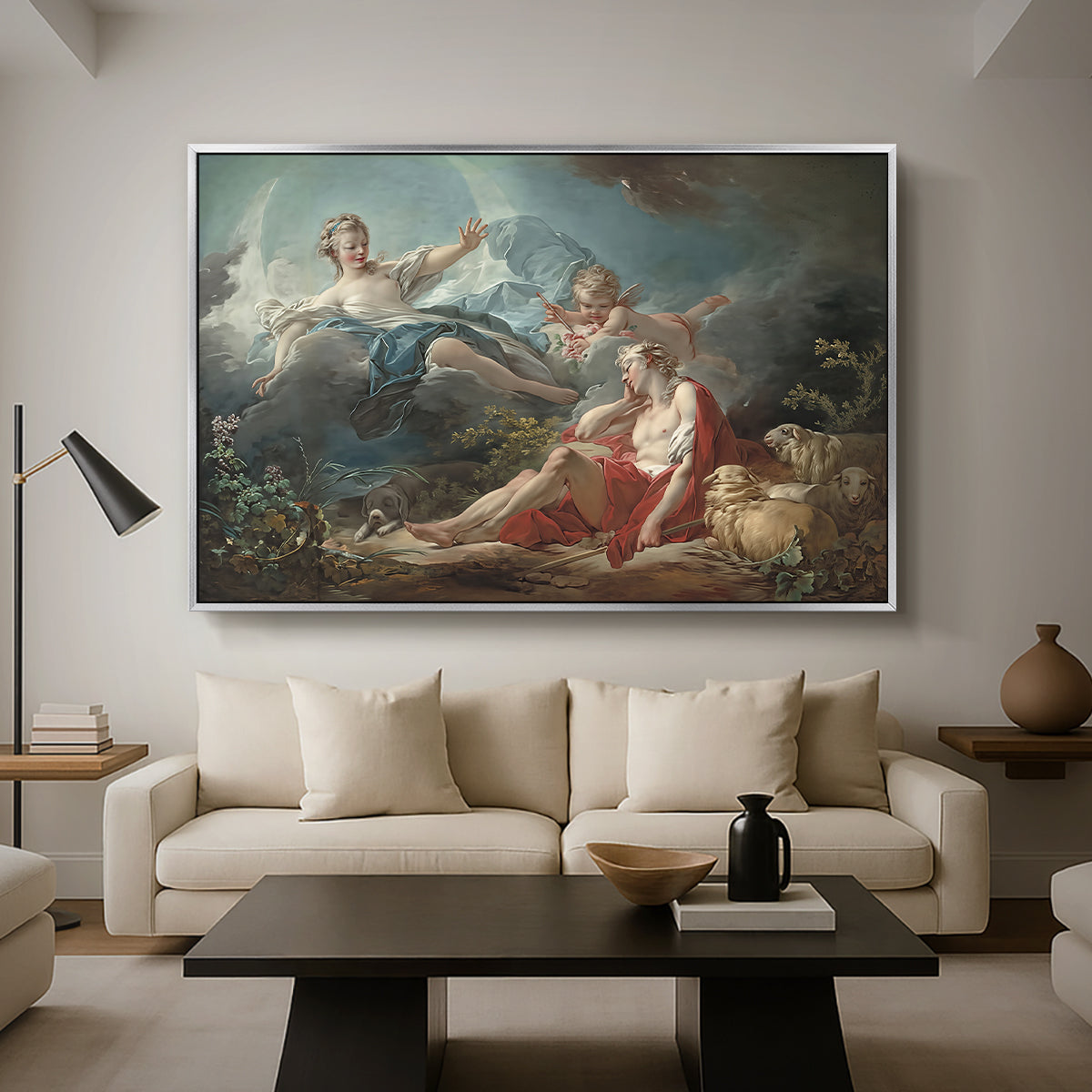 Diana and Endymion, c. 1753-1756 - Floater Framed Canvas Print