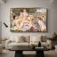 The Large Bathers, 1884-1887 - Floater Framed Canvas Print