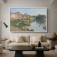 Les Andelys, Côte d'Aval, 1886 - Floater Framed Canvas Print