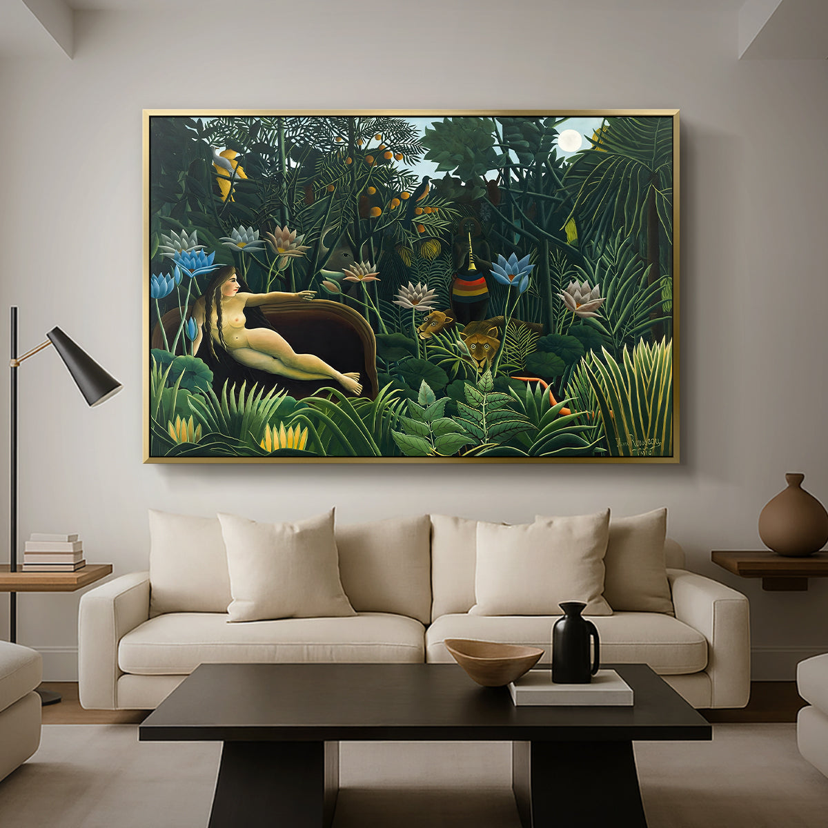 The Dream (Le Rêve), 1910 - Floater Framed Canvas Print