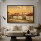 The Riding School at Akershus Castle, 1846 - Floater Framed Canvas Print