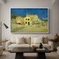 The Yellow House (The Street), 1888 - Floater Framed Canvas Print