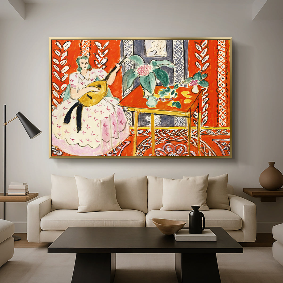 The Lute (Le luth), 1943 - Floater Framed Canvas Print