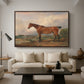 A Hunter in a Landscape, c. 1810 - Floater Framed Canvas Print