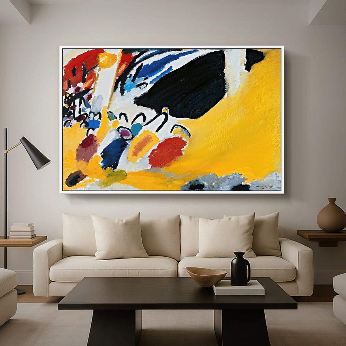 Impression III (Concert), 1911 - Floater Framed Canvas Print
