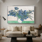 Irises, 1890 - Floater Framed Canvas Print