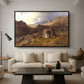 Lledr Valley in Wales, 1864 - Floater Framed Canvas Print