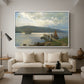 The Jetty at Feste near Moss, 1898 - Floater Framed Canvas Print