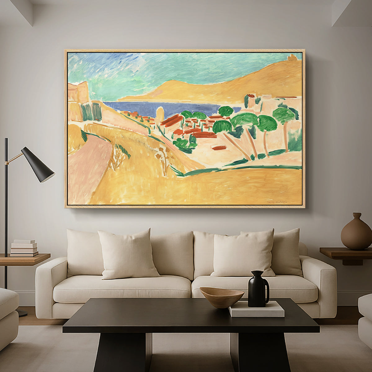 Collioure in August, c. 1911 - Floater Framed Canvas Print