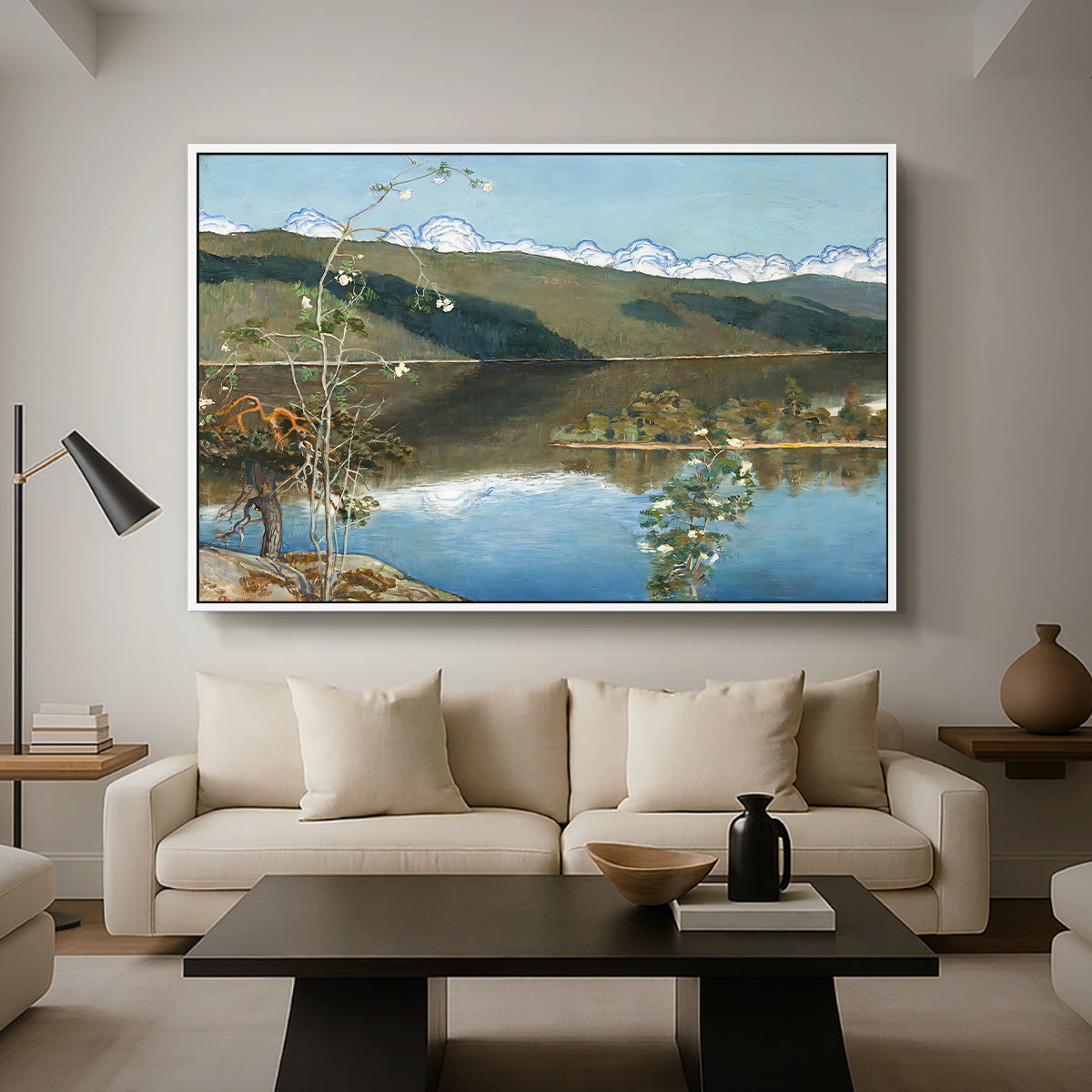 Thunderclouds on the Horizon, 1897 - Floater Framed Canvas Print