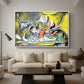 Still Life with Cat and Lobster, 1962 - Floater Framed Canvas Print