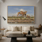 On the Banks of the Nile, Upper Egypt, 1876 - Floater Framed Canvas Print