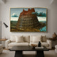 The Tower of Babel, c. 1568 - Floater Framed Canvas Print
