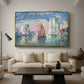 Entrance to the Port of La Rochelle, 1921 - Floater Framed Canvas Print