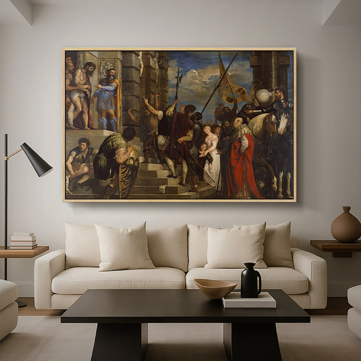 Ecce Homo, c. 1543 - Floater Framed Canvas Print